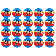 13023T set 20 caketoppers de vafa Mickey Mouse D5cm